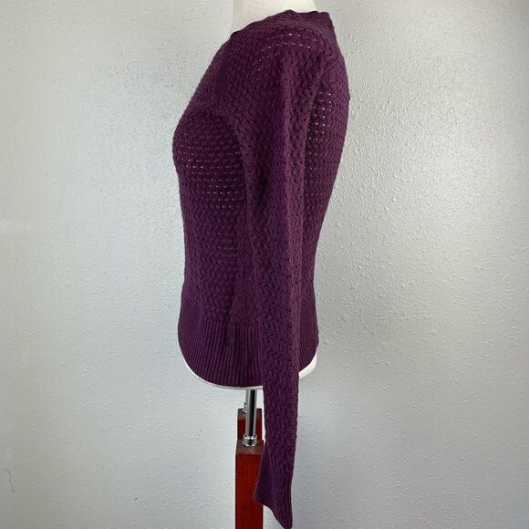 American Eagle Maroon Loose Knit Sweater Size XS EUC - Picture 3 of 8